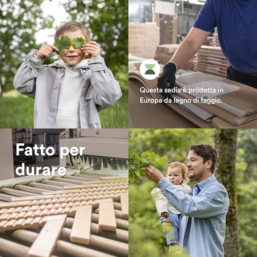 Seggiolone Stokke Tripp Trapp (White) Con Vassoio Stokke (White) - Include Sedia Tripp Trapp E Baby Set 2 Per Bambini Da 6 A 36 Mesi - Regolabile E Facile Da Pulire - 5