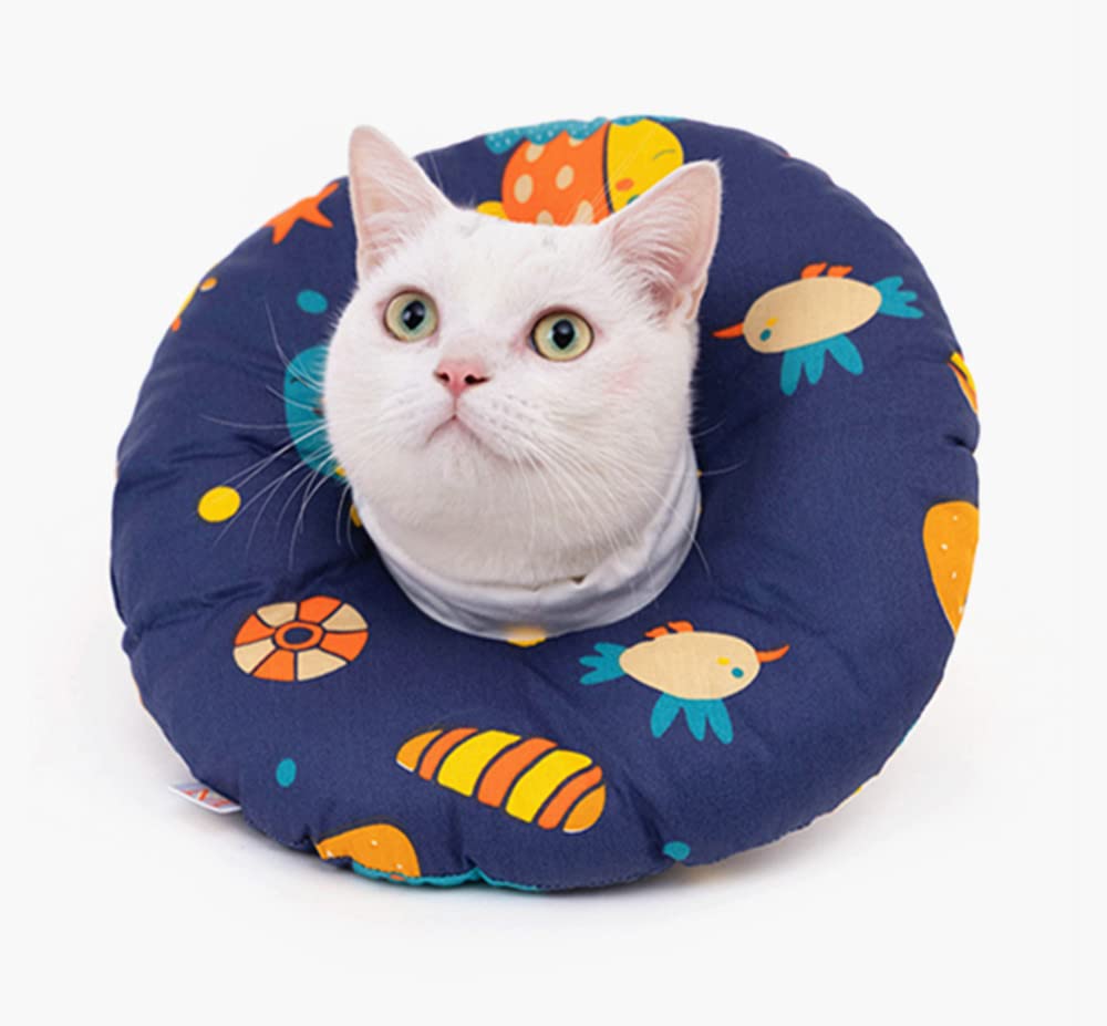 Elizabethan Collar Cat Recovery Collar for Pets Protective Cat Collars Soft Cone (S, Lilac), multi-coloured - Image 3