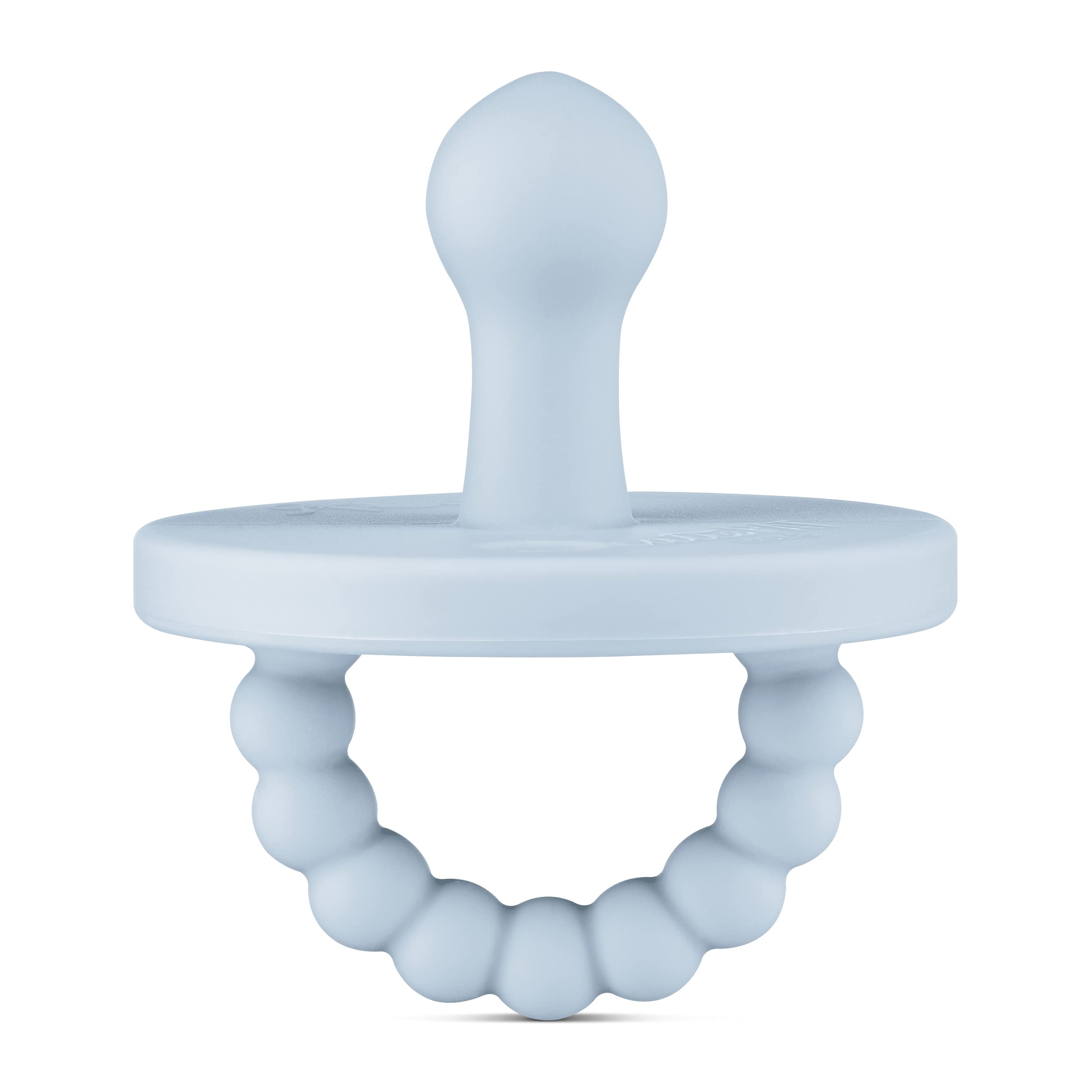 Ryan & Rose Cutie PAT Pacifier Teether (Bulb, Blue)