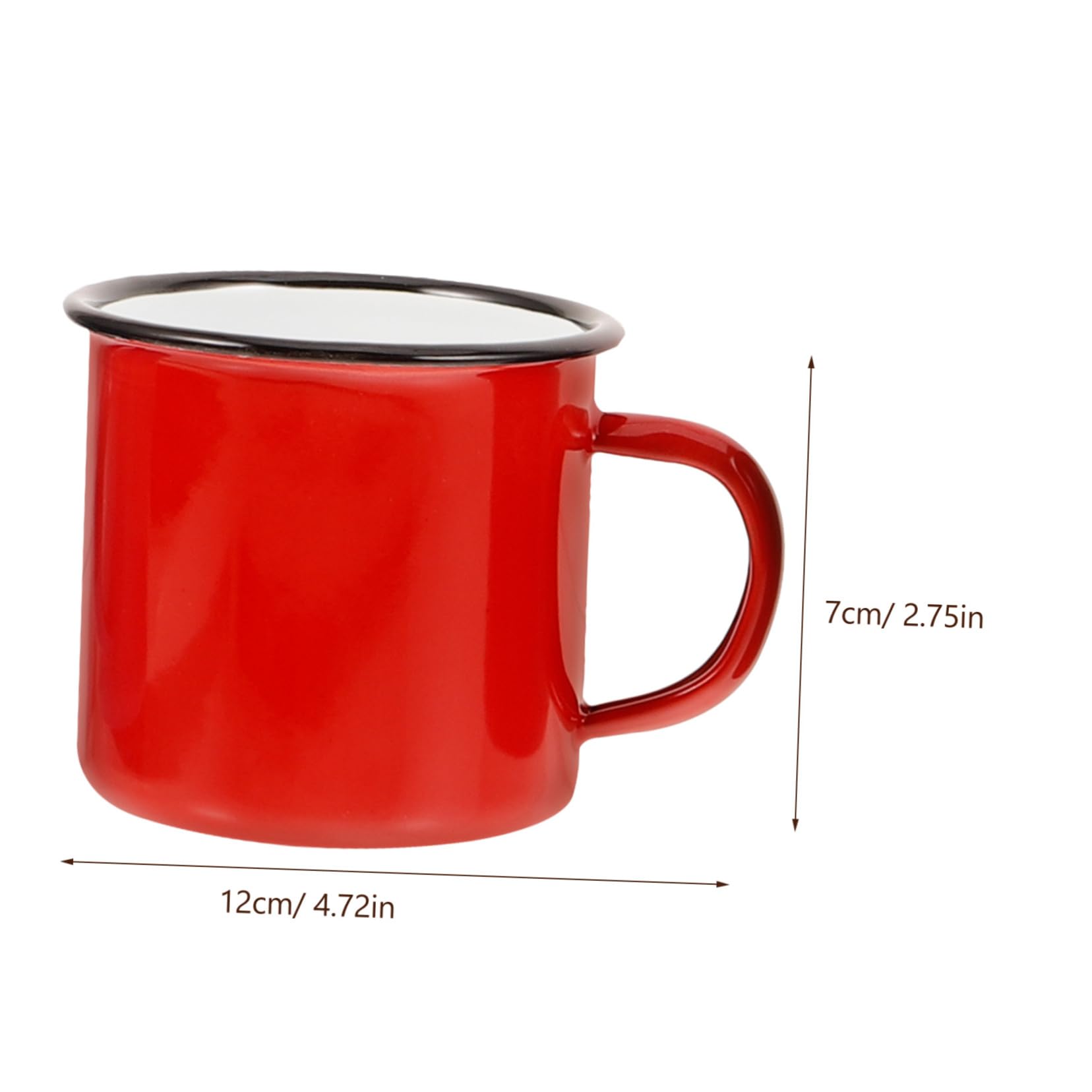 INOOMP 4stücke Emaillebecher Camping-trinkbecher Kaffeebecher Wasserbecher Robust und Langlebig für Outdoor und Haushaltgebrauch