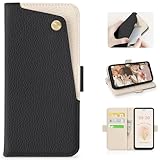 CASSYOOK for moto g66j 5g ケース 手帳型 moto g66y 5g ケース 財布型 カードポケット付き モトローラ g66j ケース 全面保護 カード収納 横置きスタンド機能 高級PUレザー おしゃれ 上質な手触り 擦り傷防止(motorola moto g66j 5G / motorola moto g66y 5G対応)ブラック