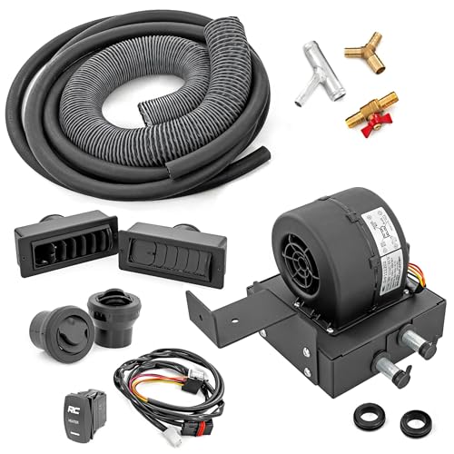 Rough Country Cab Heater for Polaris Ranger XP 1000 (2017-2025) - 16 000 BTU UTV Heater Kit with Fast Cabin Warm-Up & Defrost Complete Install Kit Factory-Like Fit