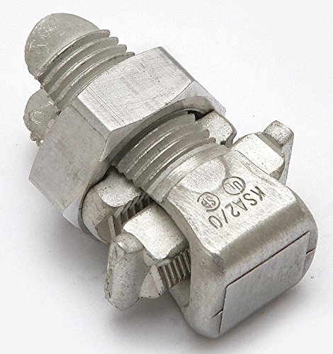 BURNDY Split-Bolt Connector, Tin-Plated Aluminum, Min. Tap Conductor w/1 Max. Main (AWG) 8 str