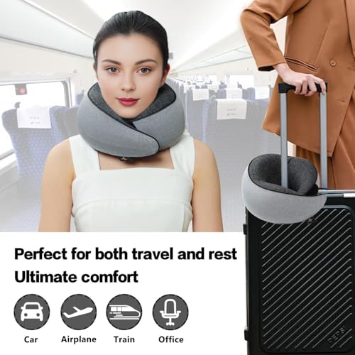 Almohada cervical de espuma de memoria ergonómica gris miniatura 5