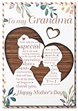 BlinkBlink Happy Mothers Day Grandma Card, Grandma Mothers Day Cards with Seal and Envelope, Great Grandma Mother Day Cards from Kids
