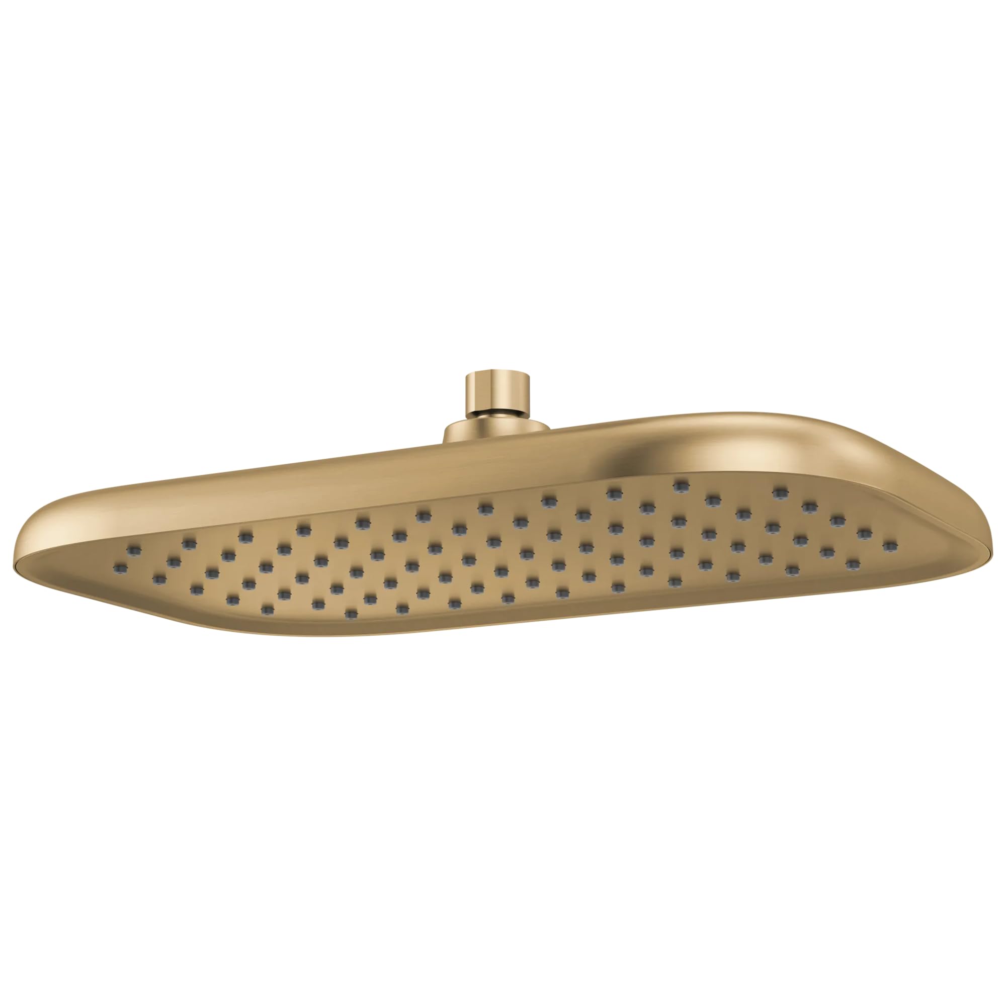 Delta Cabezal de ducha ovalado de lluvia de 14 pulgadas, oro cepillado, 1.75 GPM, 52215-CZ-PR