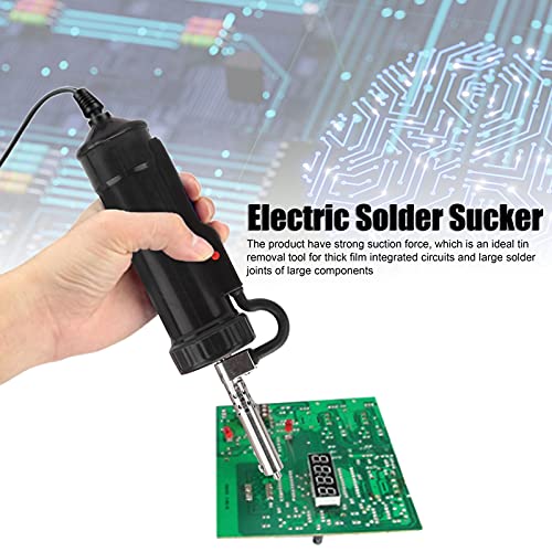 Image of Electric Solder Sucker, 30W Automatic Desoldering Pump Tin Suction Device BBT‑580 US Plug AC110V Come with a Nozzle Cleaner