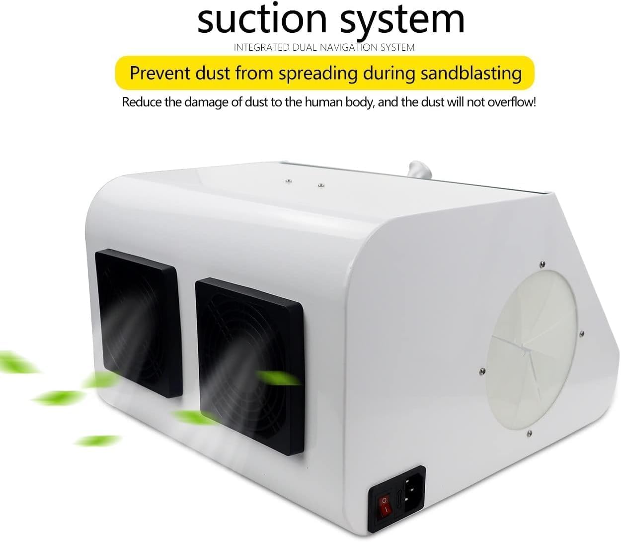 Colector De Polvo Para Arenado De Laboratorio Dental Global-dental, Extractor De Vacío Led De Alta Resistencia, Caja De Pulido Y Rectificado, Protector De Lapeado, Estuche A Prueba De Polvo Para