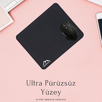 Oyuncu Gamer Mouse Pad,Fare altlığı,Kenar Dikişli masa pedi,Kaymaz Taban,Ofis Tipi 30X25 Cm Small