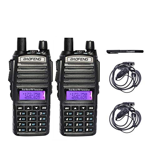 2PCS Original BAOFENG UV-82 5W Walkie Talkie UHF VHF Portable Two Way Radio