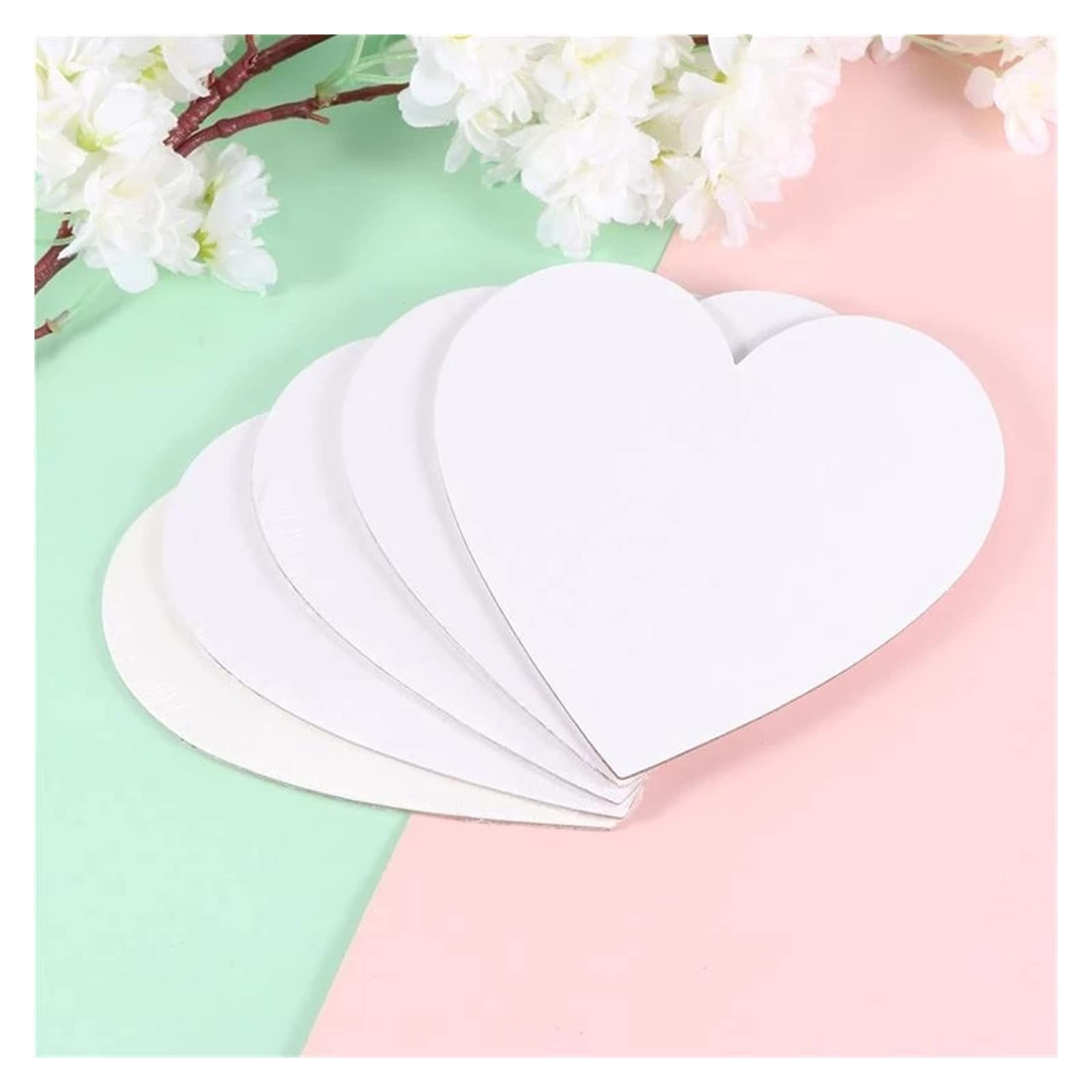 5 pezzi a forma di cuore tavolo da disegno cotone addensato pittura art maint olio vernice carta for