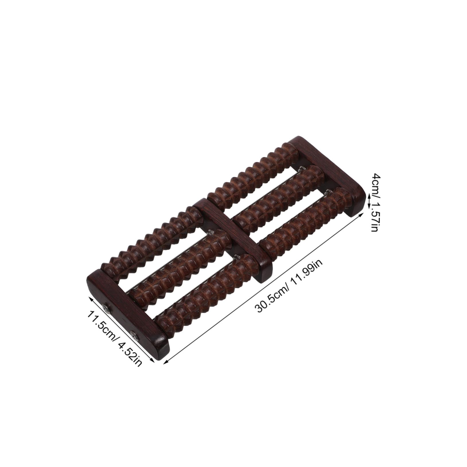 HANABASS Rodillo de Masaje de Pies Madera Natural Masaje Profundo Relajación Muscular Portátil para Hombres y Mujeres con Diseño Compacto y Silencioso