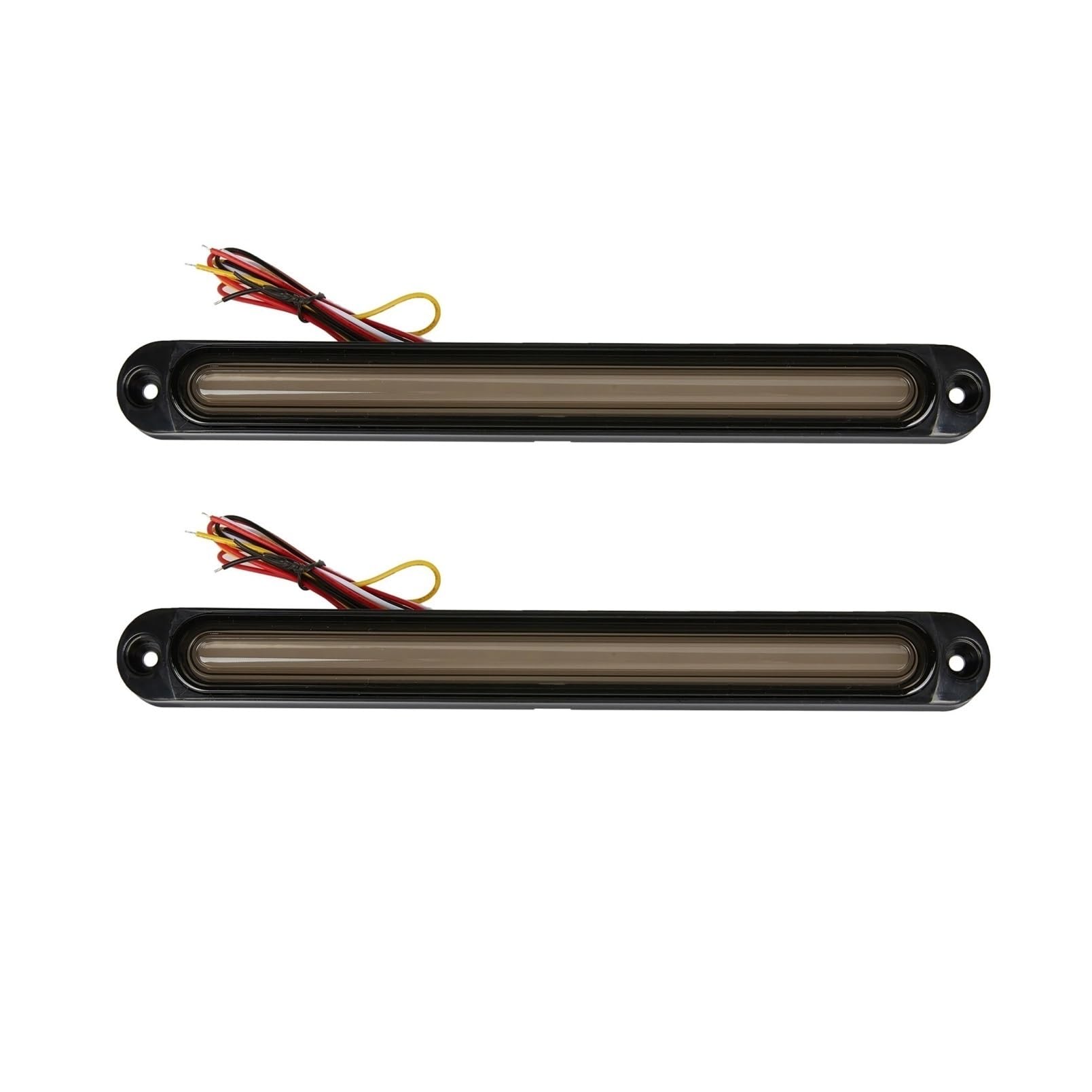Auto Lampada Freno 2 Pezzi Universale 12V 24V 30 LED Fanale Posteriore Indicatore Direzione Luce Freno Ambra Che Scorre Rosso Luce Marcia Diurna Per Luci Rimorchio Camion Fanale Posteriore