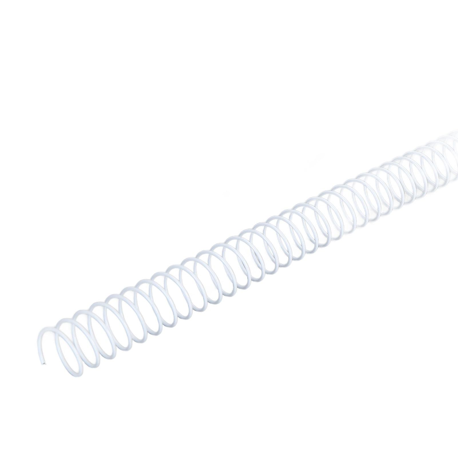 100 szt. Grzbiety do Oprawy Spiralnej, Cewki z Pojedynczym Drutem, 48 Pętli, średnica 16 Mm do Oprawy Papieru A4, Idealne Dokumentów Biurowych (WHITE)
