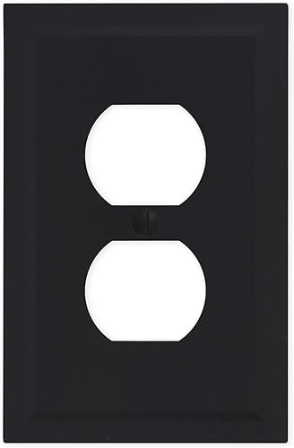 Miniatura 122 de Questech Cubiertas de tomacorrientes, placas de pared dúplex individuales, placas de interruptor de 1 banda, tamaño estándar, cubiertas de toma