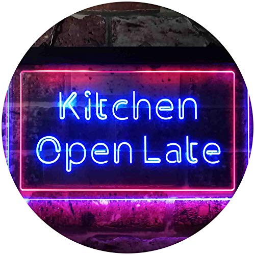 ADVPRO Kitchen Open Late Night Eat Restaurant Open Dual Color