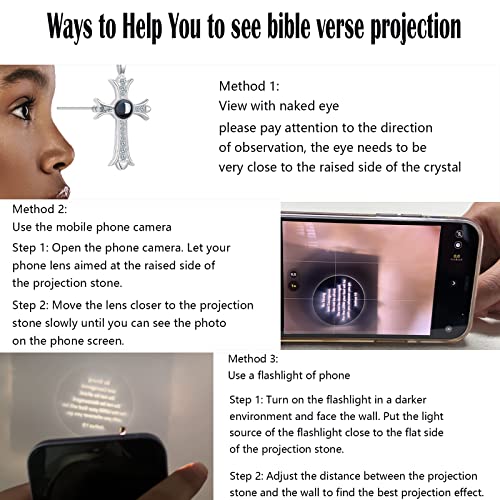 Cross Necklace for Women Girls, Bible Verse Cross Pendant Chain Christian Religious Jewelry Gift4