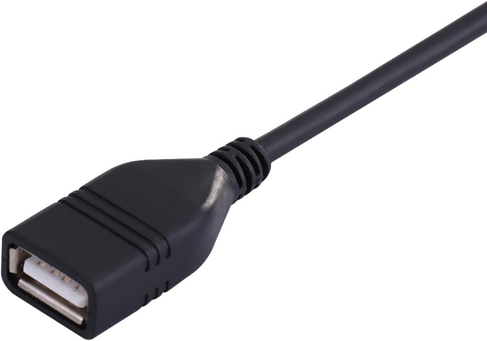 VGEBY USB Car Adapter, Aux-in Audio Cable, USB Female Input, Compatible with 2009 Onward Jazz, Outlander, ASX
