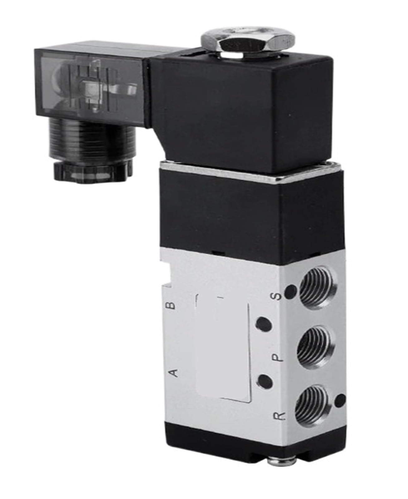 Pneumatyczny zawór elektromagnetyczny 4V110-06 5/2-drożny 5 portów 2 pozycje dla zaworu sprężarki powietrza DC12V 24V AC24V 110V 220V(4V110-06 and 4 mm, DC12V)