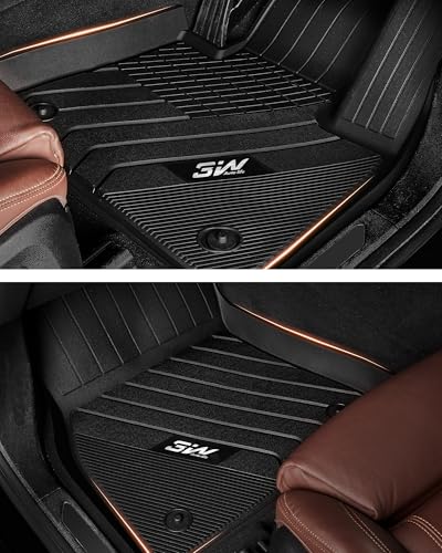 3W Fußmatten passend für BMW X7 7-Sitzer 2019–2024 2025, wetterfest, hundefreundlich, TPE-Automatte, wasserdicht, rutschfest, leicht zu reinigen, strapazierfähig, 7 Passagiere, Bodenauskleidung, BMW