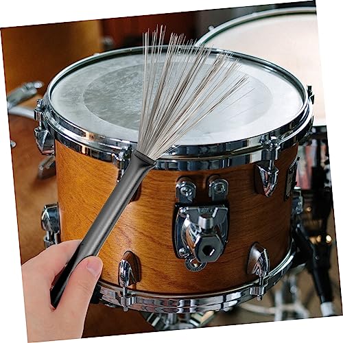 Set de baquetas UPKOCH 1 unidad con bolsa de almacenamiento, cepillos para batería profesionales y baquetas de palo de nogal para estudiantes y músicos, ideal para batería de jazz miniatura 6