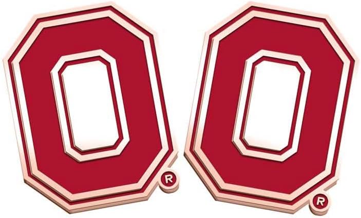 PicturesOnGold.com Officially Licensed Pair of Color Enamel Ohio State O Logo Cuff Links