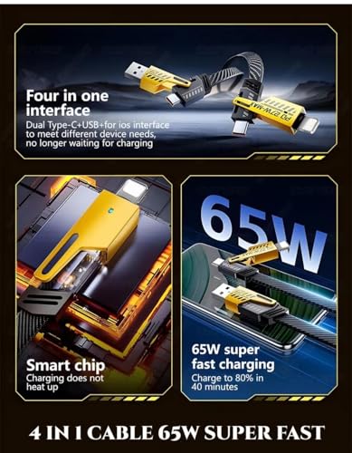 Generic 4 in 1 Cable Gold - Image 4