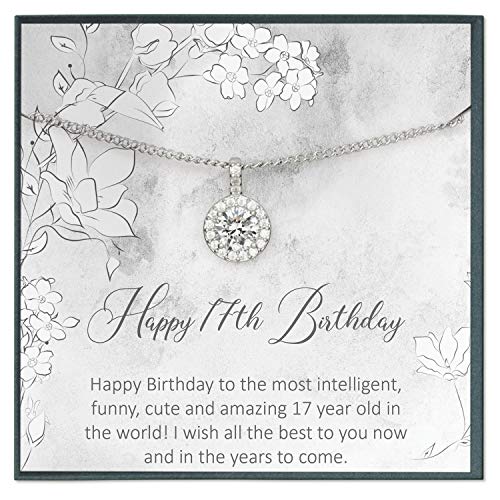 Grace of Pearl Gifts for 17 Year Old Girl Birthday Gifts for 17 Birthday Necklace for 17th Birthday Gifts for Seventeen Girl Birthday Jewelry Gifts for 17 yo Girl