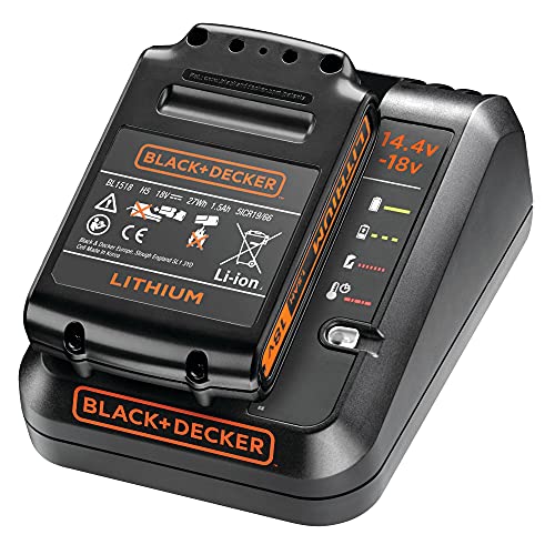 BLACK+DECKER 14,4V-18V 1A Lithium-Akkuladegerät, BDC1A-QW – Ansicht 2