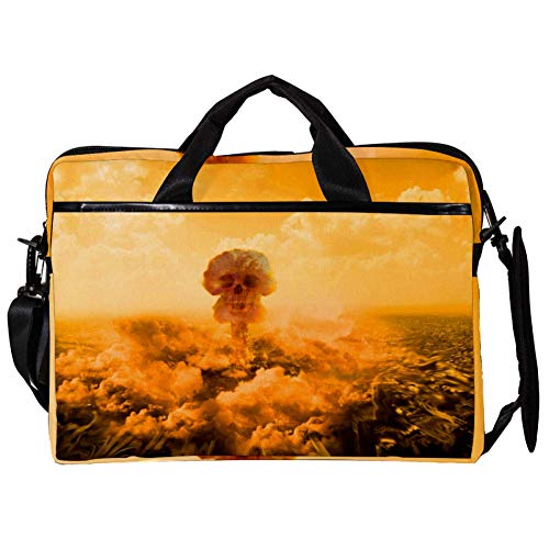 Sac ordinateur 14 15 pouces protection antichoc motif crâne fumé
