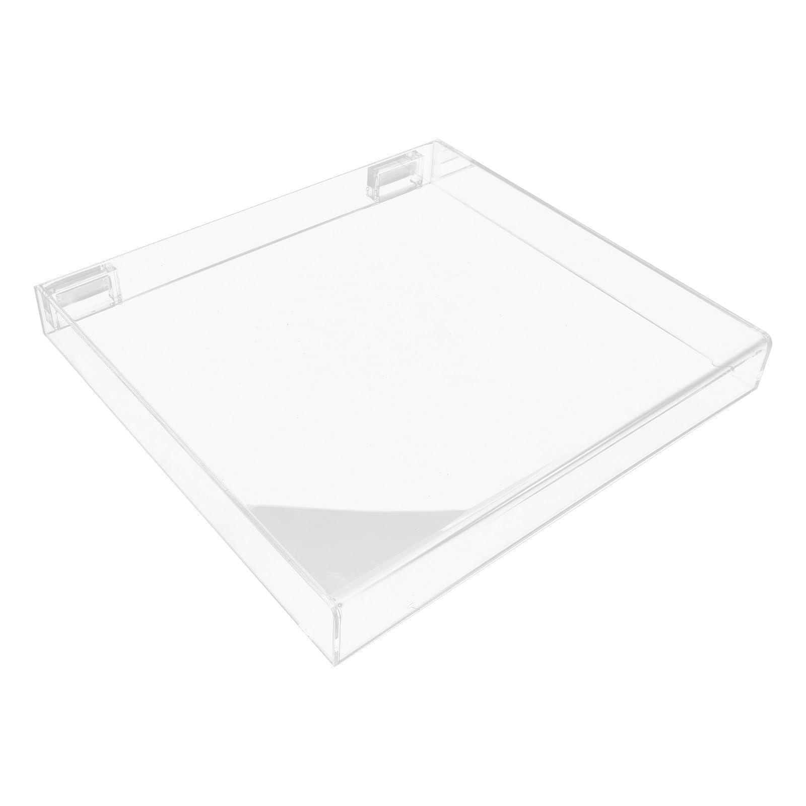 CALLARON Cubierta de Tocadiscos Antipolvo Transparente Bisagras Extraíbles, Compatible At-Lp60X, Accesorio para Vinilos y Reproducción Musical en Hogar