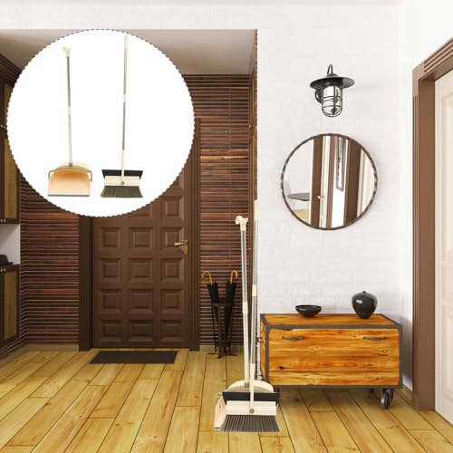 VICASKY Besen und Kehrschaufel Set mit Langem Stiel Magnetische Verbindung Leichtes Design Dichte Borsten für Effiziente Reinigung Haarschmutz Besen für Haushalt Praktische Aufhängung – Bild 3