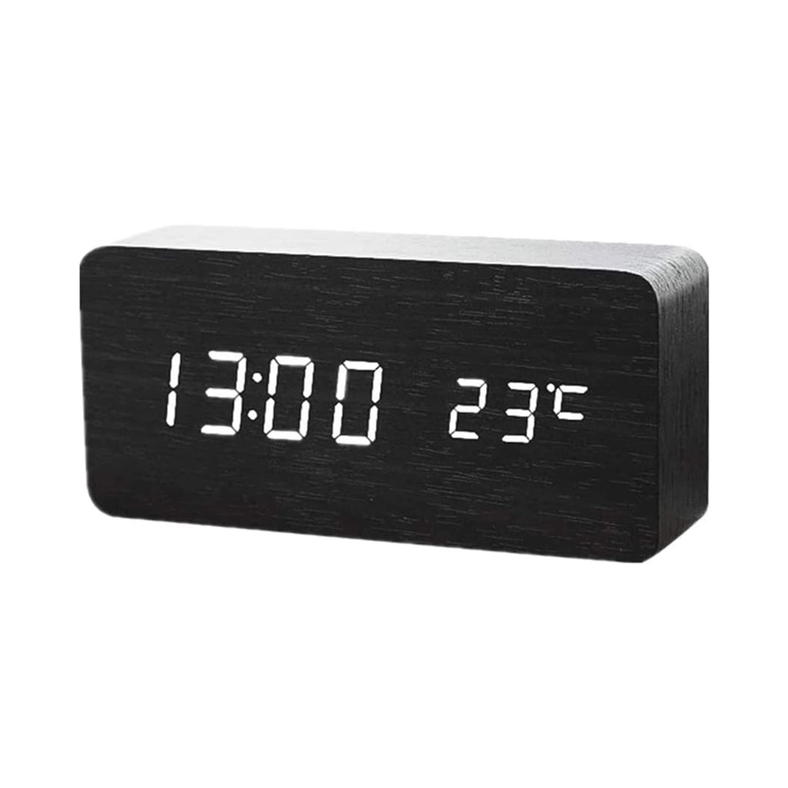 Despertador, Reloj digital de madera con pantalla LED electrónica tiempo