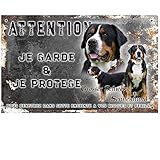 Attention au chien grand bouvier suisse - pré percée et vis données. De 30 cm à 15 cm…