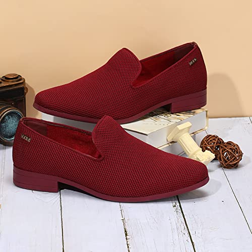 Image of UUBARIS Mens Dress Loafers Tuxedo Suit Slip on Shoes