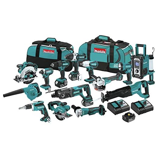 Makita XT1501 18V LXT® Lithium-Ion Cordless 15-Pc. Combo Kit (3.0Ah)