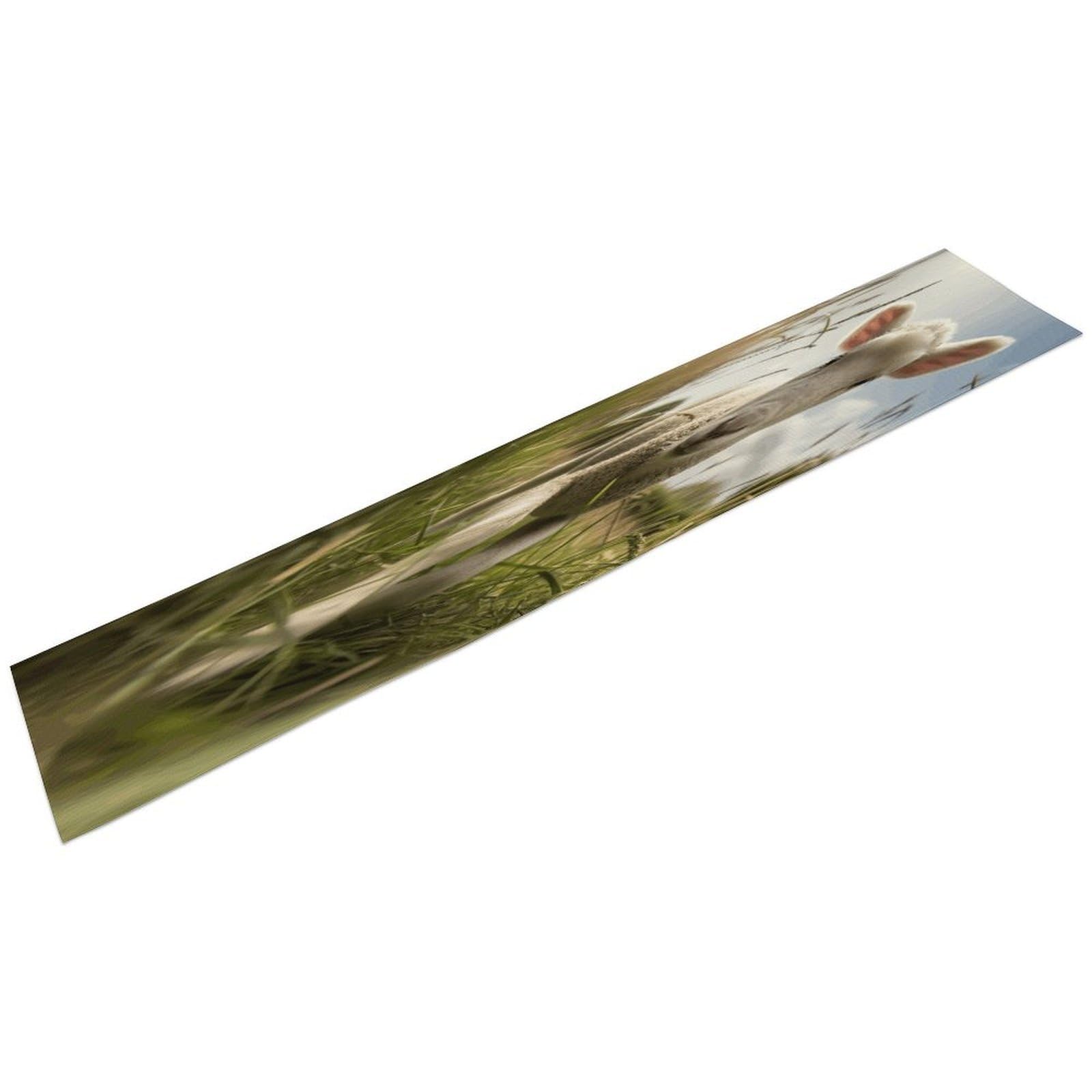 Sheep Running on Grass Table Runner Long Linen Table Runners Farmhouse Rustic Table Runner Seasonal Kitchen Dining Table Decoration for Home Party Decor 13 X 72 Inch