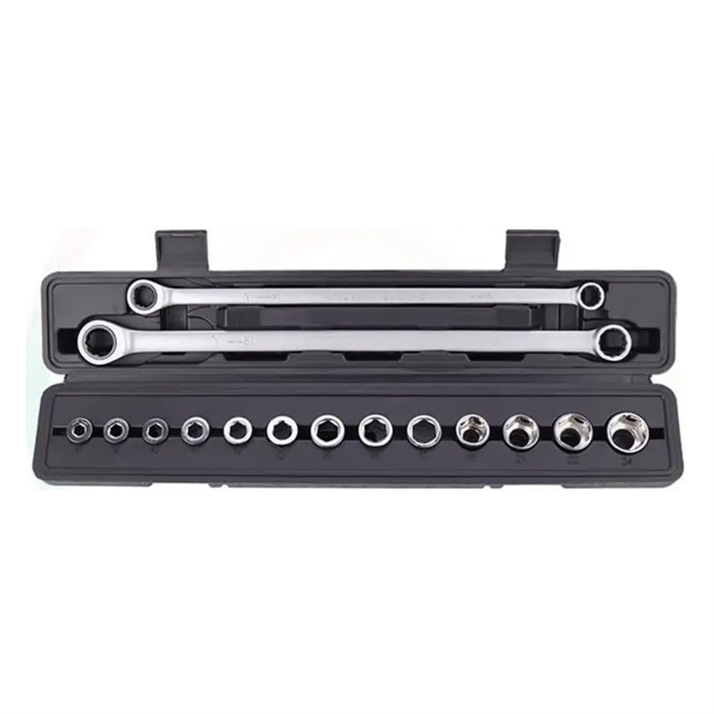 Ijsdnvjndx As Shown Wrench Kit Torque Spanner Socket Set For Car Repair Hand Tools Variable Gauge Ratchet Wrench With Quick-Adjustable Head Fixed Head