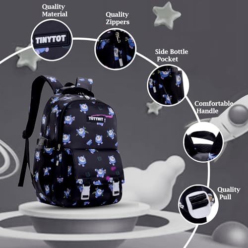 Image of Tinytot 30 Litre Japanese Korean Style School Bag Water-Resistant Laptop & Travel Backpack - Unisex Large 18 Inches Multipurpose Student Backpack for Boys & Girls, Men & Women
