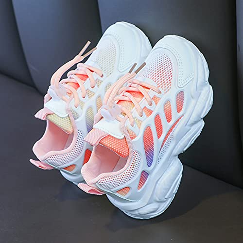 IWIHMIV Non-Slip Sports Shoes Lightweight Kids Running Shoes Breathable Boys Girls Athletic Running Shoes2