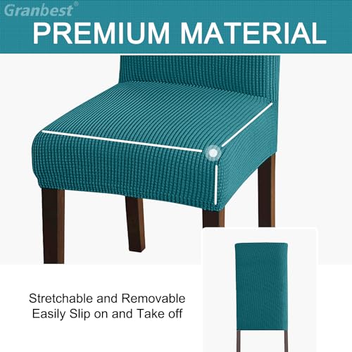 Granbest High Stretch Dining Chair Slipcovers, Universal Fit Jacquard Parson Dining Chair Covers - Image 4