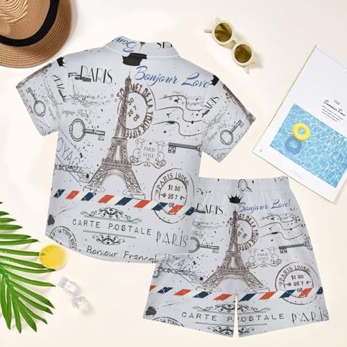 Image of visesunny Little Boys Short Sleeve T-Shirt Beach Shirts for kids children Casual Shorts Set Summer Clothes Outfits