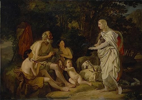Art mural vintage Erminia et les bergers Bryullov pour rompre la monotonie des murs