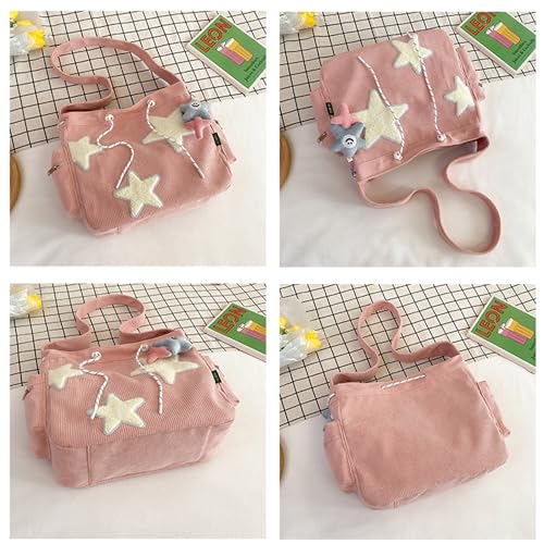 Bolsa Tote Makukke Y2K de Tela Pana para Mujer miniatura 6