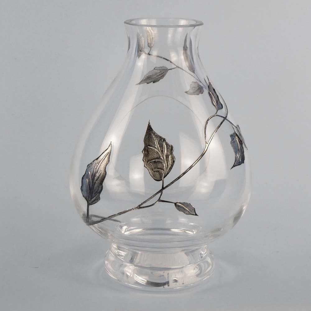 Nobile Glassware Silver Leaf Storm Lamp - 20Cm 4656
