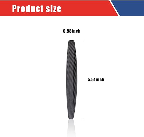 Miniatura 2 de yvshy Paquete de 4 protectores de puerta de automóvil, adhesivo antiarañazos, protectores de borde de puerta de automóvil, apto para la mayoría de