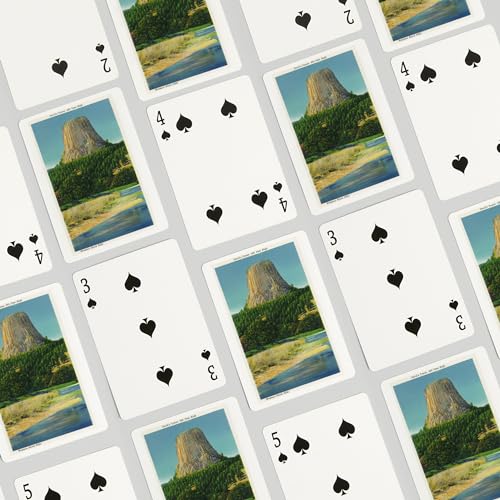Lantern Press Baraja de Póker Wyoming Devil's Tower 52 Cartas miniatura 4