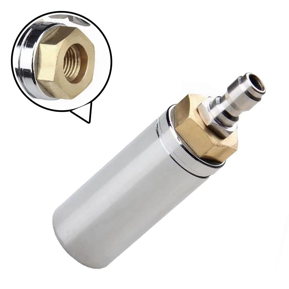 Cabezal de pulverización para lavadora a presión de 5000 PSI con boquilla turbo giratoria y conexión rápida, punta de limpiador de alta presión de acero inoxidable, limpieza de entrada de