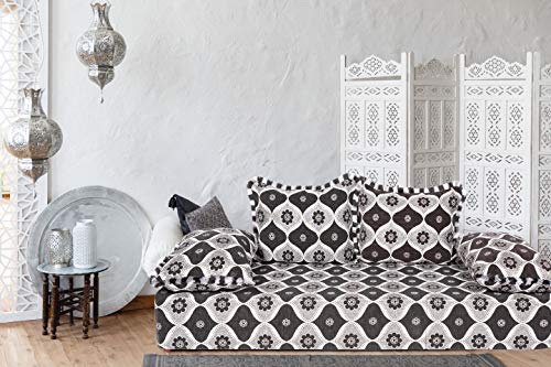 Orientalisches Sofa Couch Junus 200cm groß 3 Sitzer | Marokkanische Couchgarnitur für Wohnzimmer inklusive Sofakissen… – Bild 4