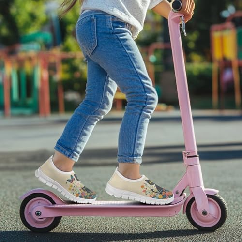 Girls Sneakers Black Cat Walking Running Shoes3